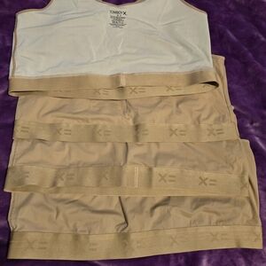TomboyX Beige and White Undergarments
